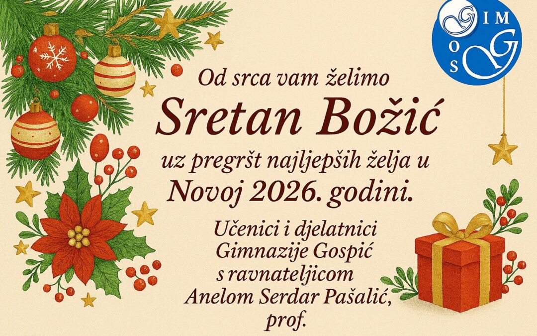 Čestitka povodom predstojećih praznika